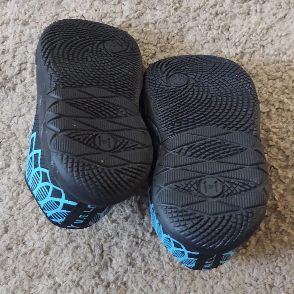 Puma Melo MB.01 JR Black/Teal Toddlers Sneakers Size 4c PRE-OWNED
